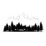 Wallity Nature And Mountain - 6 Escultura de Pared de Metal